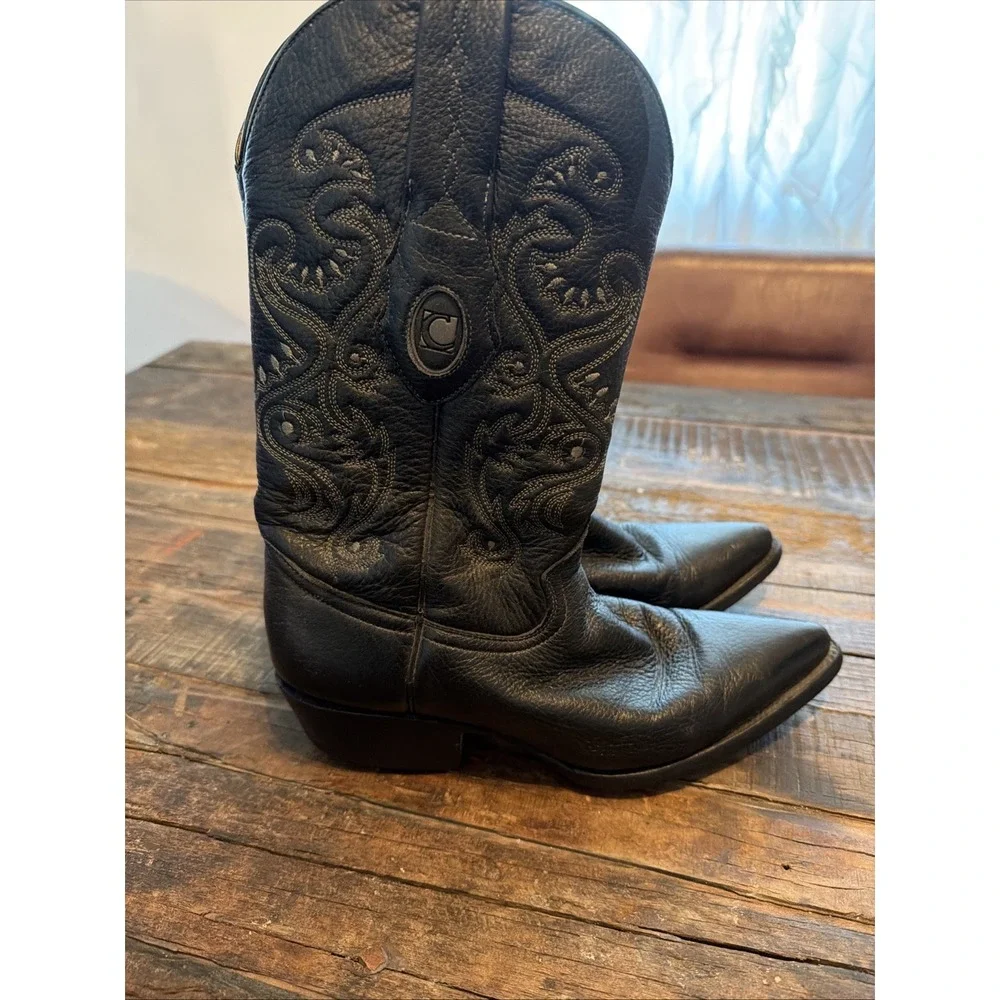 Quadra Deer  UpperLeather Boots -Size 6.5 US-Black!